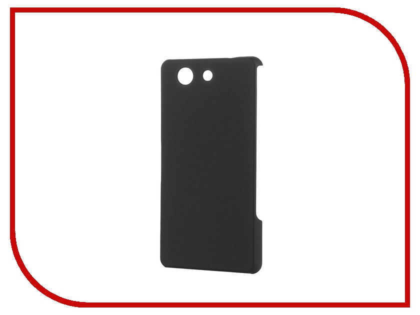 фото Аксессуар Чехол-накладка Sony Xperia Z3 Compact BROSCO пластиковый Black Z3C-BACK-03-BLACK