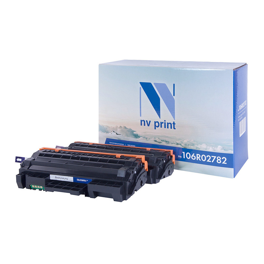 Картридж NV Print 106R02782 Black для Phaser 3052/3260/WC 3215/3225 (6000k) 2шт картридж nv print 101r00474 для xerox phaser 3052 3215 3260