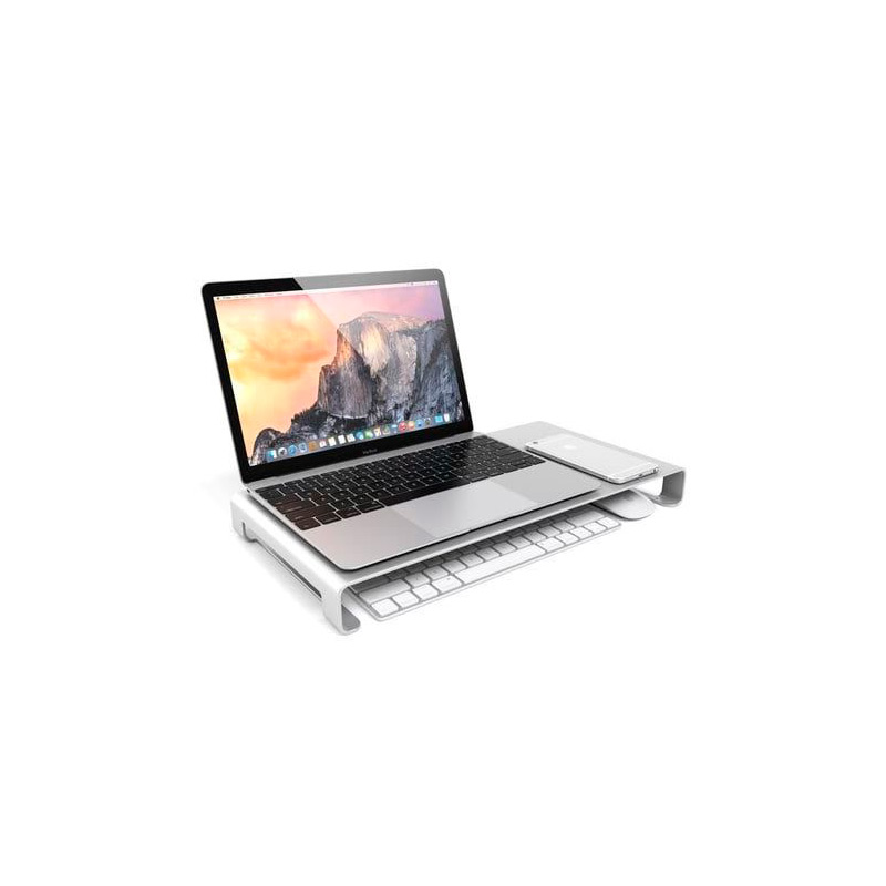 Подставка для ноутбука Satechi F3 Universal Aluminum Unibody Monitor Stand Silver ST-ASMSS