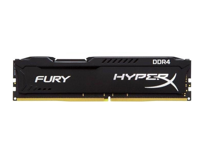 фото Модуль памяти Kingston HyperX Fury Black DDR4 DIMM 2400MHz PC4-19200 CL15 - 4Gb HX424C15FB/4