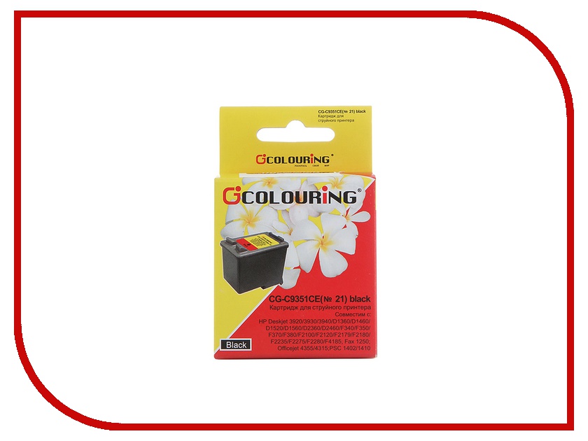 

Картридж Colouring CG-C9351CE №21XL Black для HP DJ 3920/3940/PSC1410