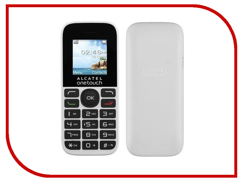 фото Сотовый телефон Alcatel OneTouch 1016D Pure White
