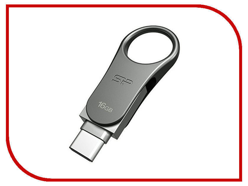 

USB Flash Drive 16Gb - Silicon Power Mobile C80 SP016GBUC3C80V1S
