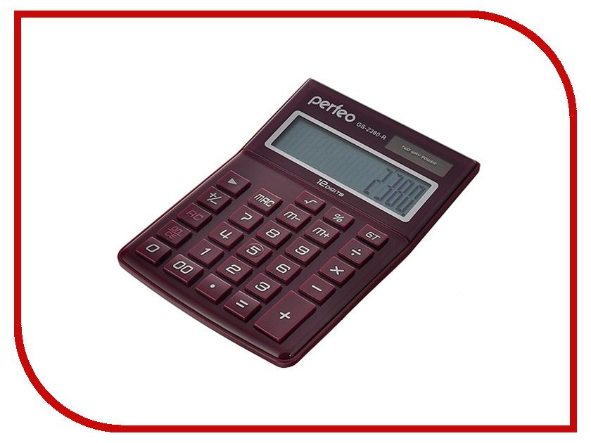 

Калькулятор Perfeo Red GS-2380-R, GS-2380-R