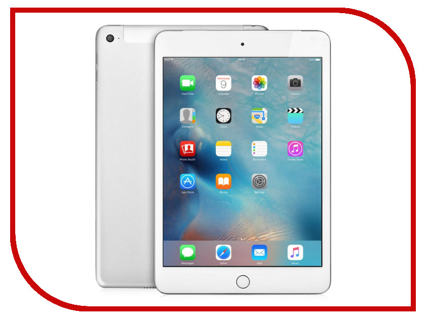 фото Планшет APPLE iPad mini 4 128Gb Wi-Fi + Cellular Silver MK772RU/A
