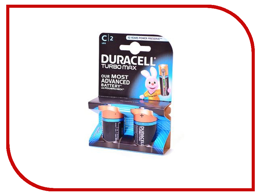 

Батарейка C - Duracell Turbo MAX LR14-BL2 (2 штуки)