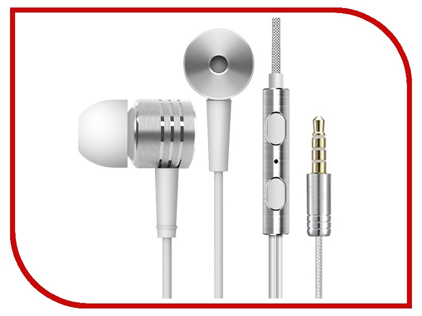 фото Гарнитура Xiaomi Mi In-Ear Headphones Silver