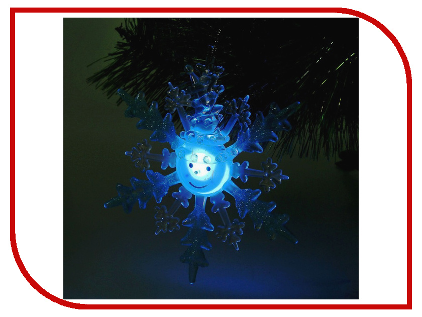 

Украшение Luazon Снежинка снеговик Blue 1077321