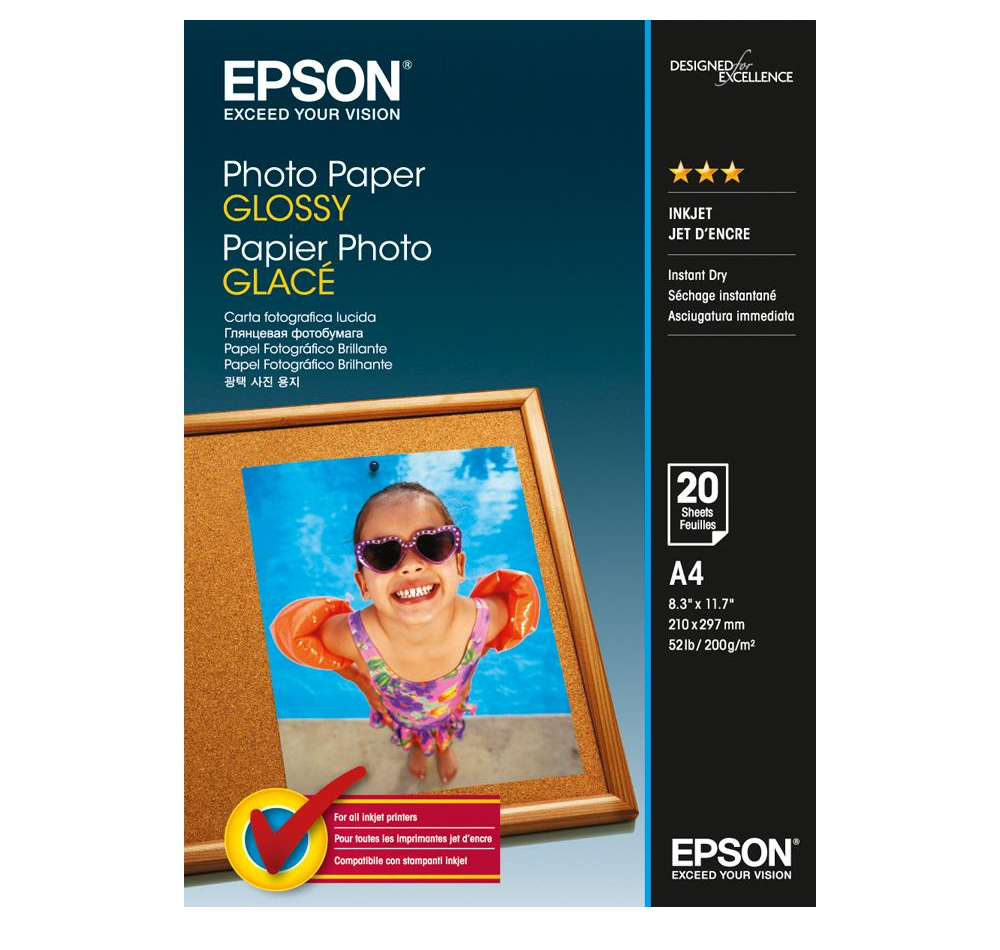 Фотобумага Epson C13S042538 Глянцевая 200g/m2 A4 20 листов