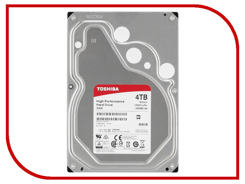 фото Жесткий диск 4Tb - Toshiba HDWE140EZSTA / HDWE140UZSVA