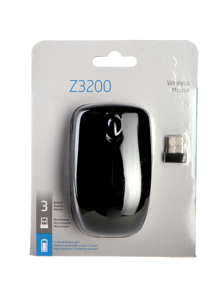 

Мышь HP Z3200 Wireless USB Black J0E44AA, J0E44AA Wireless Z3200