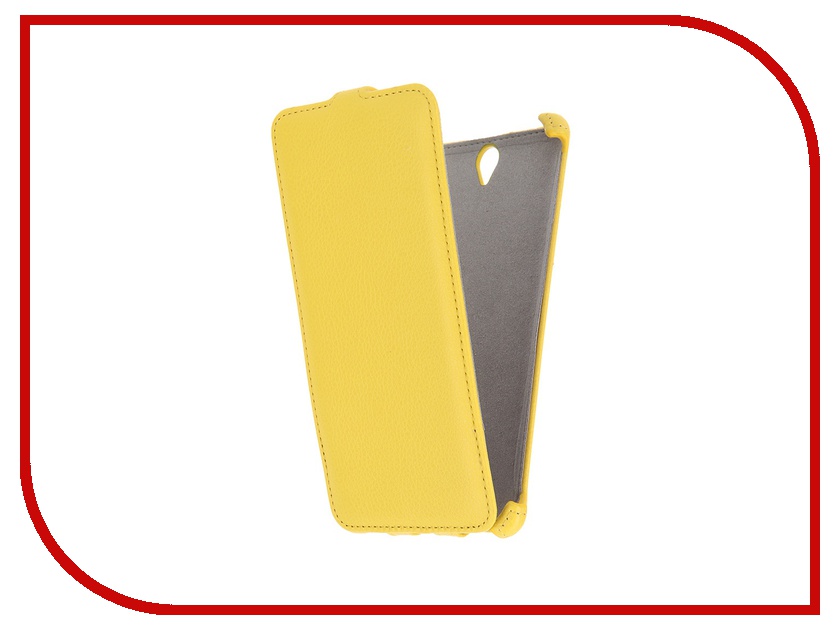 фото Аксессуар Чехол Sony Xperia C5 Ultra Activ Flip Leather Yellow 51283