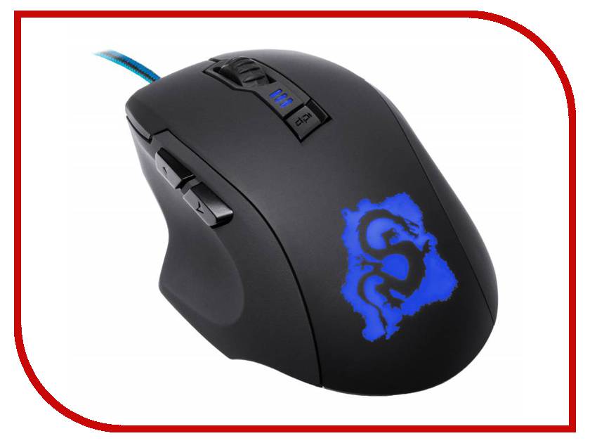 

Мышь Oklick 725 G Dragon Black-Blue USB