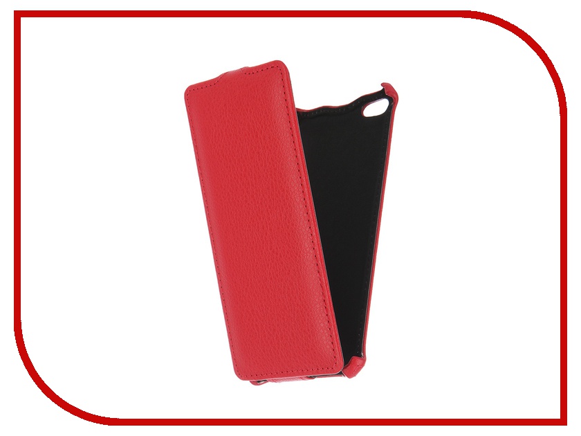 фото Аксессуар Чехол-флип Micromax Q450 Canvas Silver 5 Gecko Red GG-F-MICQ450-RED