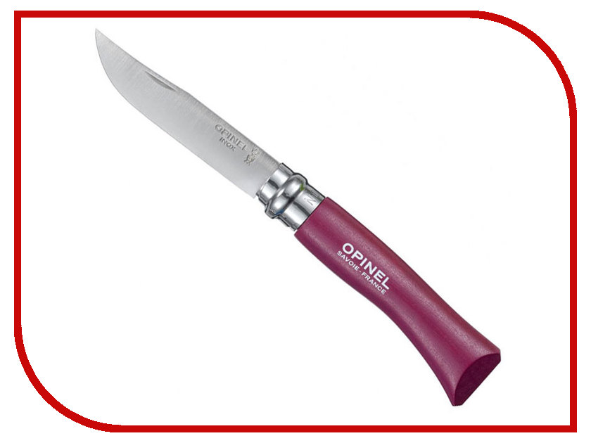 

Нож Opinel №7 Plum 001444 - длина лезвия 80мм