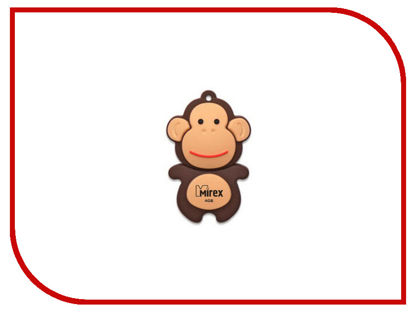 

USB Flash Drive 4Gb - Mirex Monkey Brown 13600-KIDMKB04