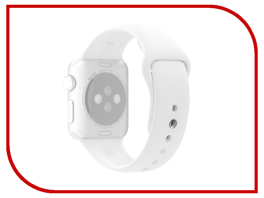 

Аксессуар Ремешок APPLE Watch 38mm Activ Sport Band White 54324, Sport Band 54324