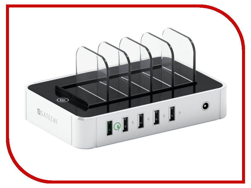 фото Зарядное устройство Satechi 5-Port USB Charging Station Dock White B0170L326A