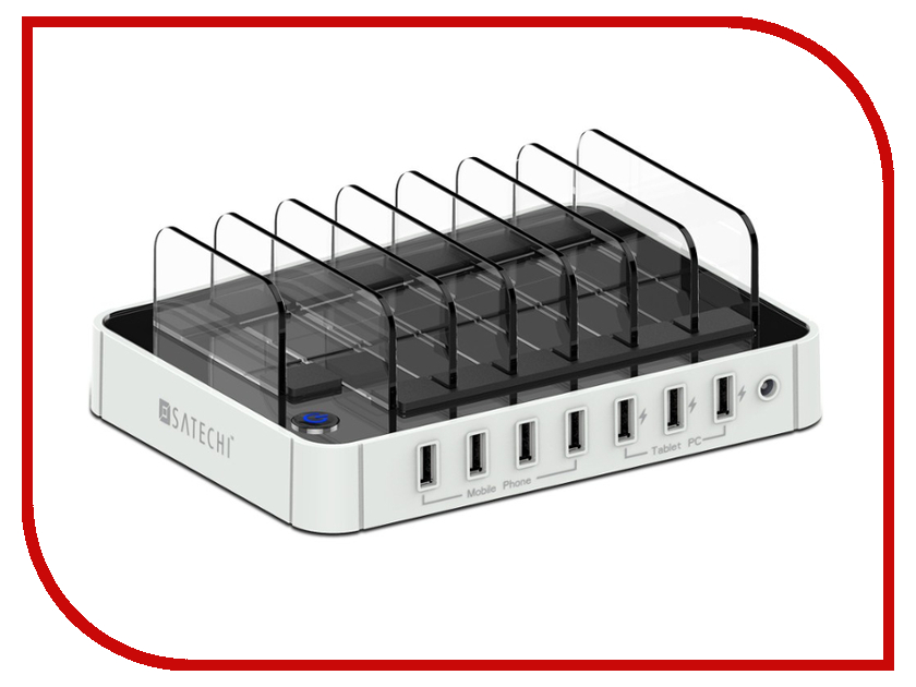 фото Зарядное устройство Satechi 7-Port USB Charging Station Dock White B00TT9O0U4