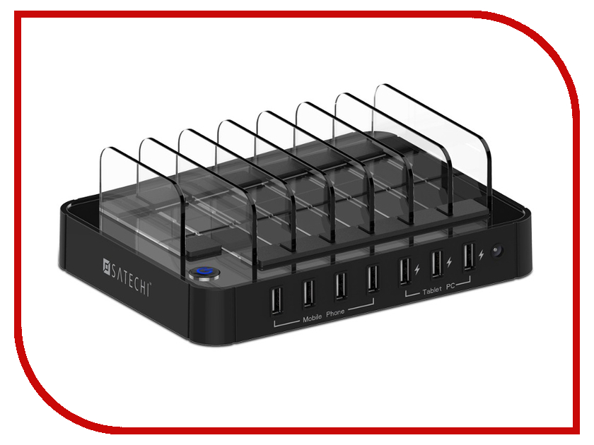 фото Зарядное устройство Satechi 7-Port USB Charging Station Dock Black B00TT9O0SG