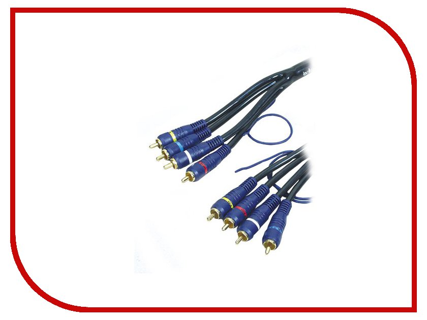 

Аксессуар Belsis 4RCA - 4RCA + rem Gold 5m BW4048, 4RCA - 4RCA + rem Gold
