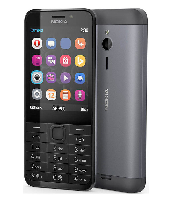 Сотовый телефон Nokia 230 Dual Sim Black Silver solid color plastic battery back cover for nokia 225 black