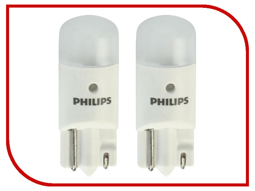 фото Лампа Philips T10 W5W 4500K 12791 4000KB2 / 4000KX2 (2 штуки)