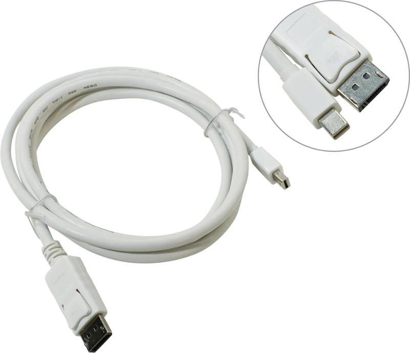 фото Аксессуар Telecom Mini DisplayPort M - Display Port M 1.8m TA681 White