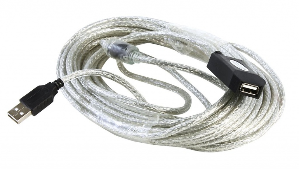 Аксессуар AOpen USB 2.0-Repeater AM - AF 10m ACU823-10M кабель aopen patch cat5e utp 10m anp511 10m y