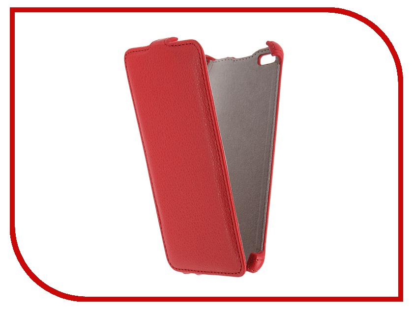 фото Аксессуар Чехол Micromax Q450 Canvas Silver 5 Activ Flip Case Leather Red 55384