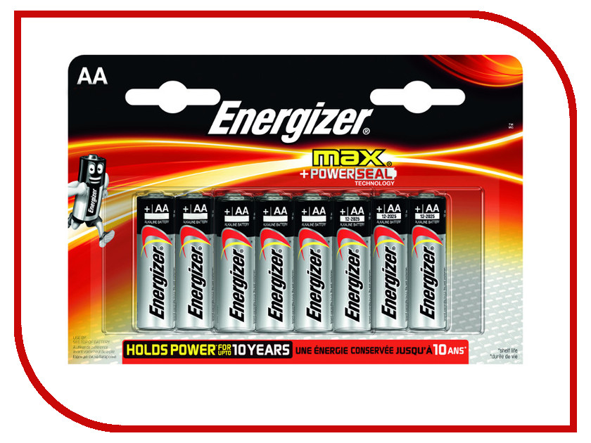 

Батарейка AA - Energizer Max AA/LR6 (8 штук)