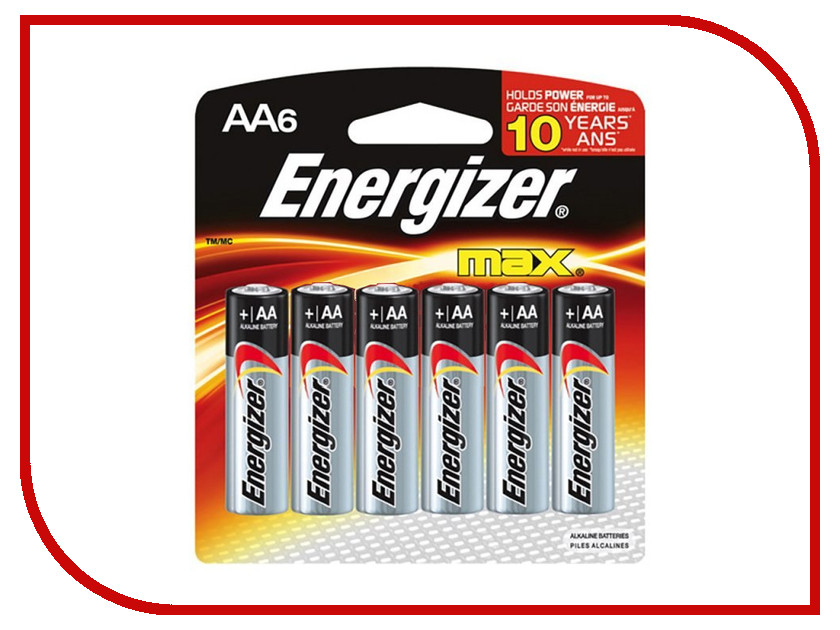 

Батарейка AA - Energizer LR6/E91 Max (6 штук) E300132200