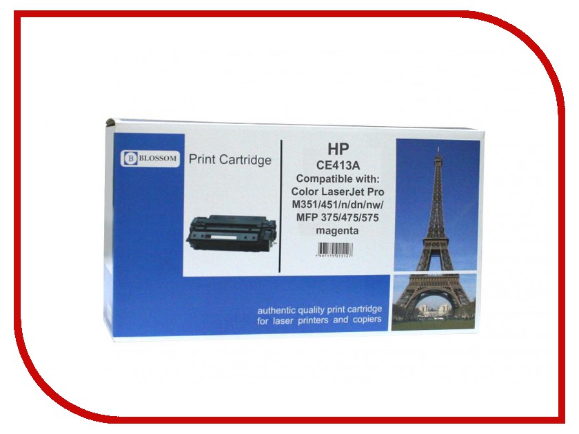 

Картридж Blossom BS-HPCE413A Magenta for HP Color LaserJet Pro M351/451/n/dn/nw/MFP 375/475/575