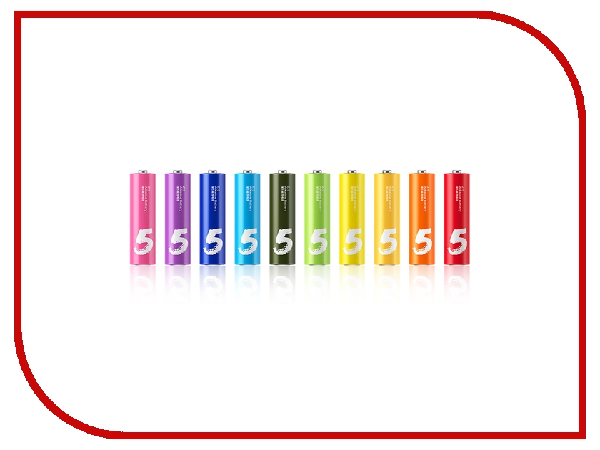 фото Батарейка AA - Xiaomi Rainbow ZI5 Colors (10 штук)