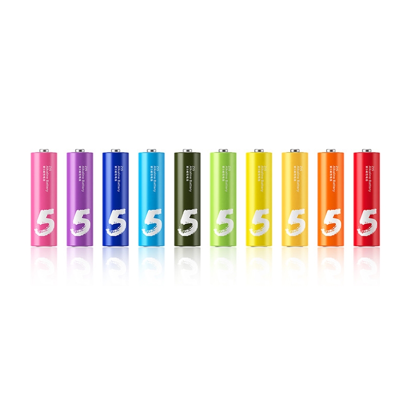 Батарейка AA - Xiaomi Rainbow ZI5 Colors (10 штук) батарейка аа xiaomi zmi rainbow zi5 40 штук aa540