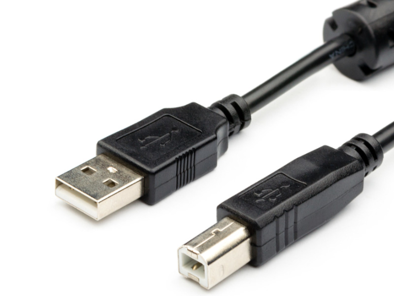 Аксессуар ATcom USB 2.0 AM/BM 1.5m Black АТ5474 аксессуар atcom digital audio optical 1 8m silver ат10703