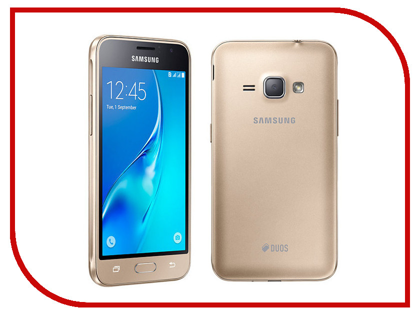фото Сотовый телефон Samsung SM-J120F/DS Galaxy J1 (2016) Gold