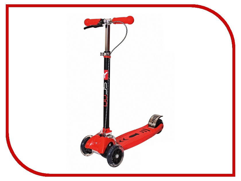 

Самокат Y-SCOO Maxi City RT Simple Gagarin Red с ручным тормозом