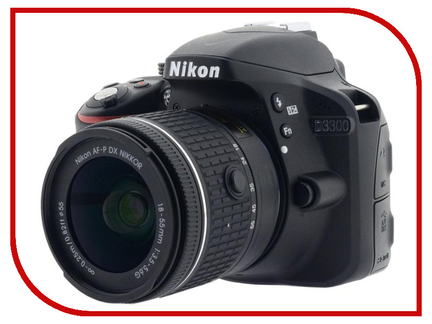 фото Фотоаппарат Nikon D3300 Kit 18-55 mm F/3.5-5.6G AF-P Black