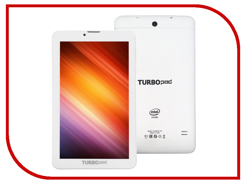 фото Планшет TurboPad 723 White (Intel Atom x3-C3230RK 1.2 GHz/1024Mb/8Gb/Wi-Fi/3G/Bluetooth/GPS/ГЛОНАСС/7.0/1024x600/Android)