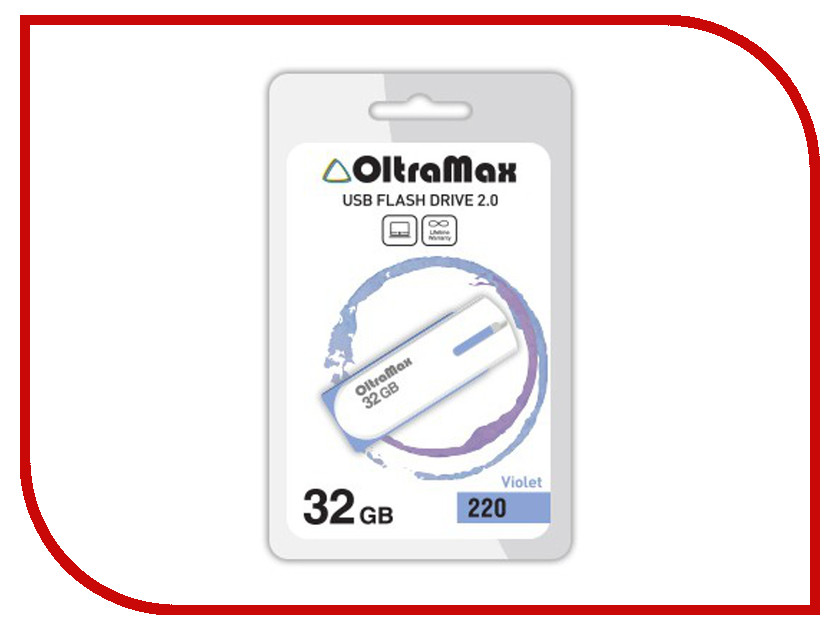 фото USB Flash Drive 32Gb - OltraMax 220 OM-32GB-220-Violet