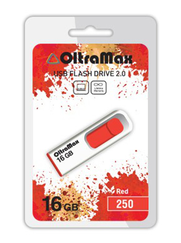 Zakazat.ru: USB Flash Drive 16Gb - OltraMax 250 OM-16GB-250-Red