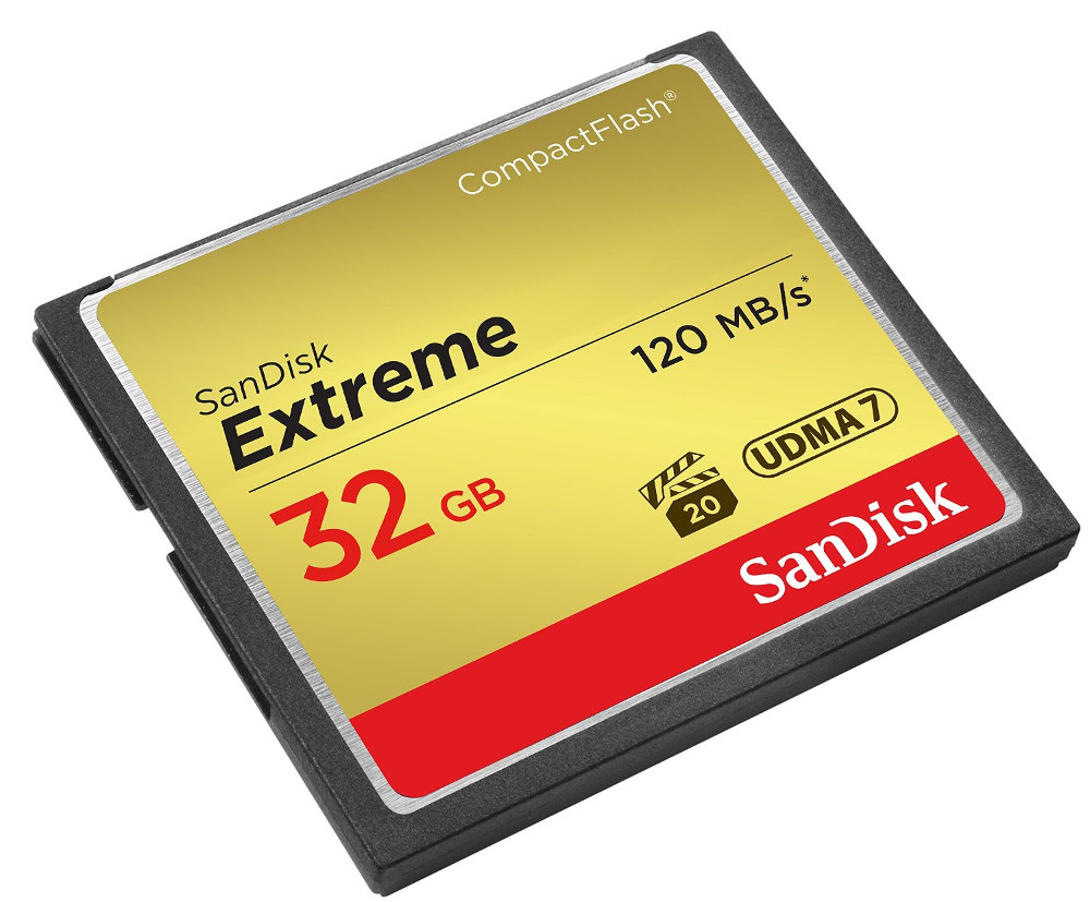 

Карта памяти 32Gb - SanDisk Extreme CF 120MB/s - Compact Flash SDCFXSB-032G-G46, SDCFXSB-032G-G46