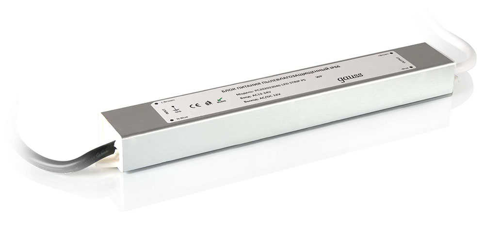 

Блок питания Gauss 30W 12V IP66 PC202023030 / 202023030, PC202023030