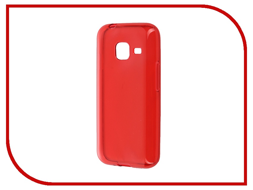 фото Аксессуар Чехол-накладка Samsung Galaxy J1 mini (2016) iBox Crystal Red