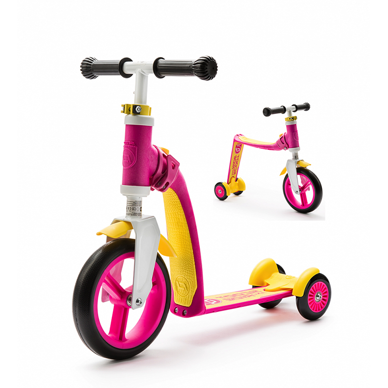 

Самокат Scoot&Ride Highway Baby Plus Yellow-Pink, Highway Baby Plus