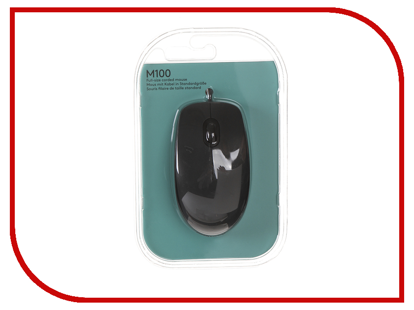 

Мышь Logitech M100 Black 910-001604 / 910-005003, M100