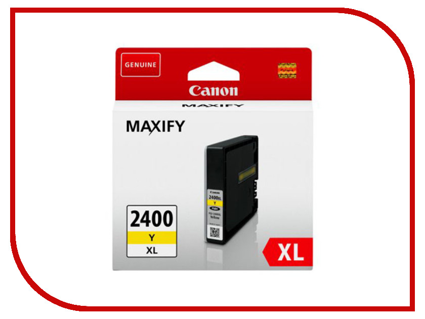 

Картридж Canon PGI-2400Y XL Yellow для MAXIFY iB4040/MB5040/MB5340 9276B001, PGI-2400XL