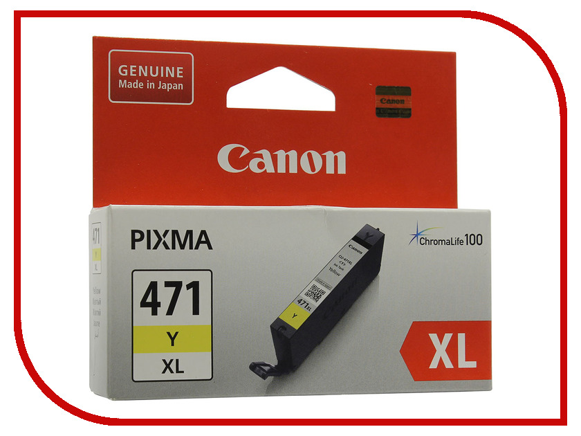 

Картридж Canon CLI-471Y XL Yellow для MG5740/MG6840/MG7740 0349C001, CLI-471XL