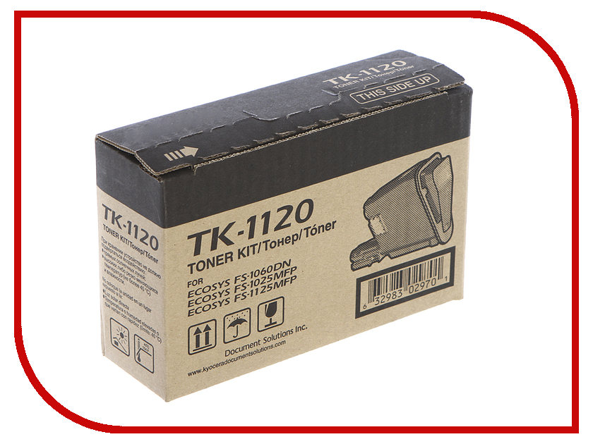 

Картридж Kyocera TK-1120 Black 1T02M70NX0 для FS-1060DN/FS-1025MFP/FS-1125MFP, TK-1120